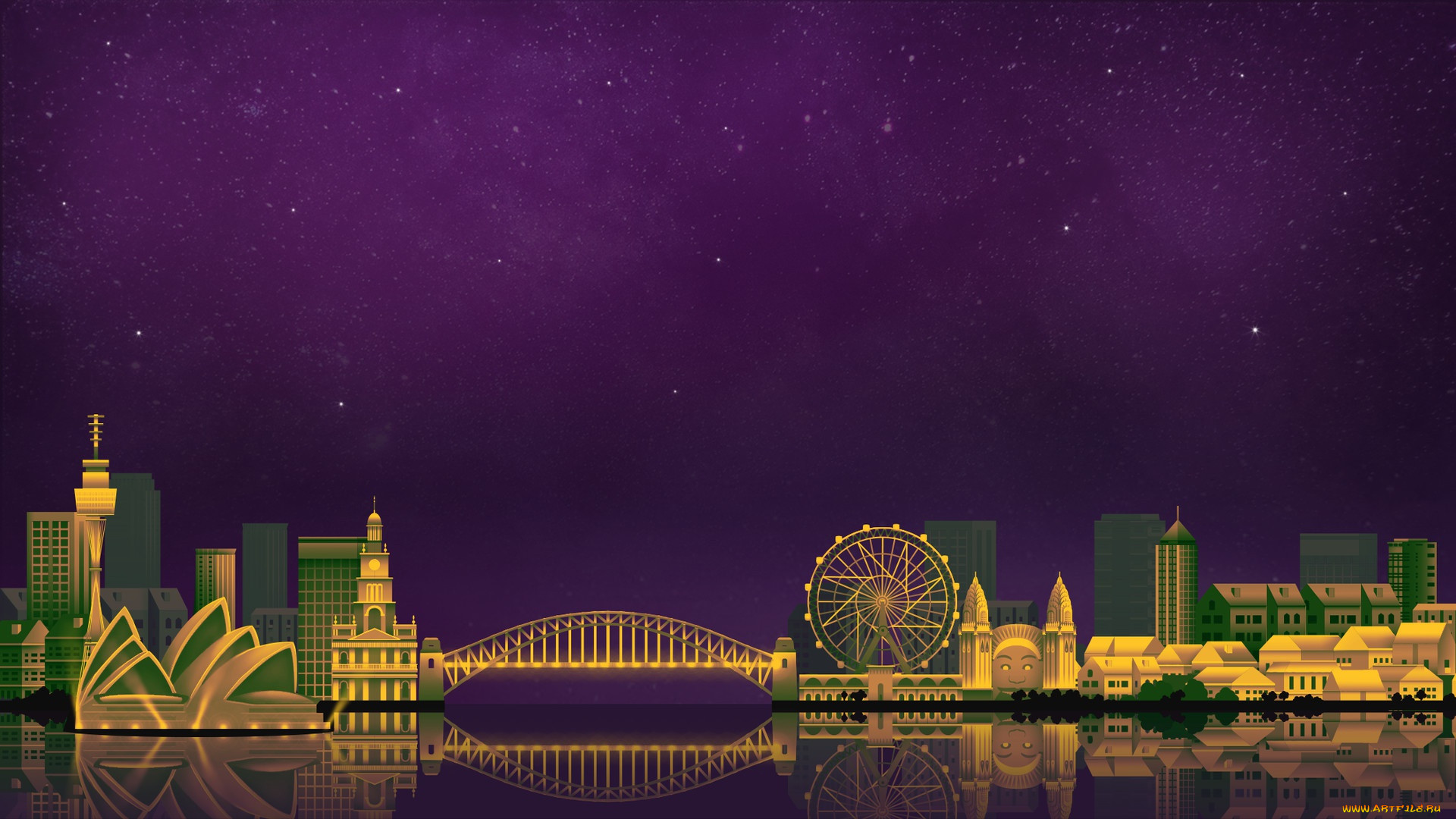  ,  , city, , , , , , art, digital, sydney, illustration, game, by, caio, perez, backgrounds